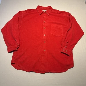 Roots Flannel Shirt Mens 2XL Red Short Sleeve Button Up Sportswear Winter - Picture 1 of 14
