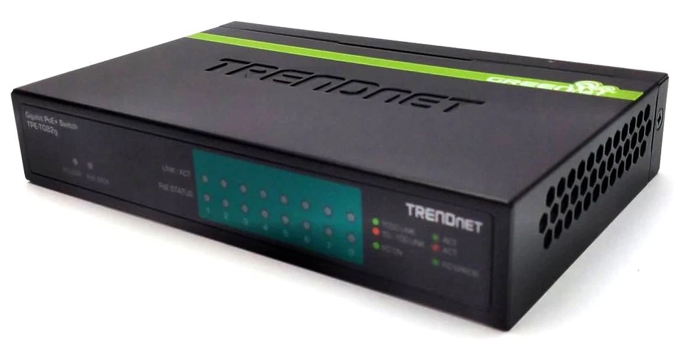 TRENDnet TPE-TG82g/A Gigabit PoE+ Switch 8-Port with LED Indicators - Image 1 of 4