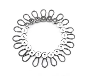 20pcs Metal Elastic Collar Extenders Button Extenders for Shirt Dress Trouser... - Picture 1 of 6