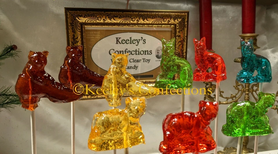 Vintage Clear Toy Candy, Barley Lollipops 9 Lives Cat Assortment- 9 Count  - Image 1 of 1