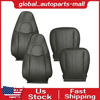Fundas de asiento de vinilo gris oscuro para conductor y pasajero Chevy Express 1500 2500 03-14 Foto 1 de 4