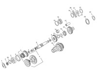 296910 Andrews Mainshaft Splined Clutch For 5-speed Big Twin 
