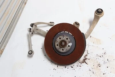 2011-2018 AUDI A8 QUATTRO FRONT LEFT SPINDLE KNUCKLE WHEEL HUB CONTROL ARMS OEM - Image 1 of 4