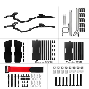 NUEVO Kit de chasis de fibra de carbono Powerhobby LCG marco para 1/10 axial SCX10 y SCX10 I - Imagen 1 de 4