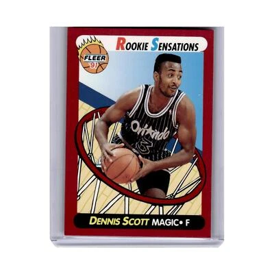 1991 Fleer Rookie Sensations Dennis Scott Magic #2 - Imagem 1 de 3