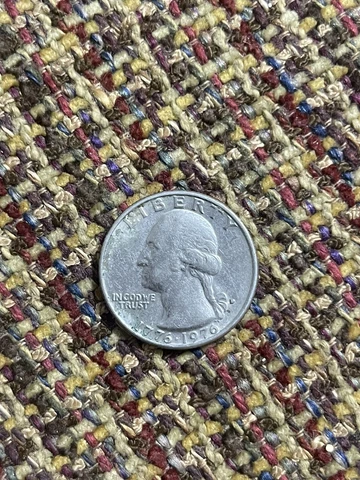 United States 1776/1976 D Bicentennial Quarter, filled Mint Mark + date error Cover