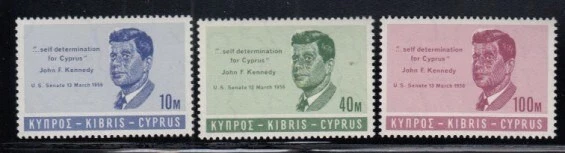 CYPRUS Presidente John F. Kennedy MNH Set Foto 1 de 1