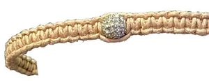 Bracelet Michael Kors Macrame Micropave Crystal Diamond - Picture 1 of 10