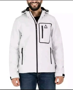 Gerry Men’s Light Gray Softshell Jacket Sz M Bonded Fleece Backing Water Resista - Picture 1 of 10