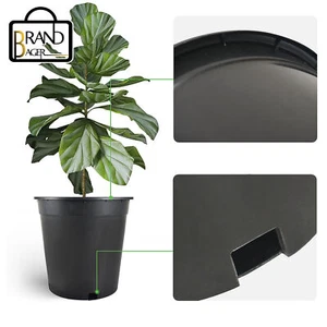 3.6gal Heavy Duty Premium Plastic Nursery Plant Container Garden Planter Pot - Picture 1 of 13