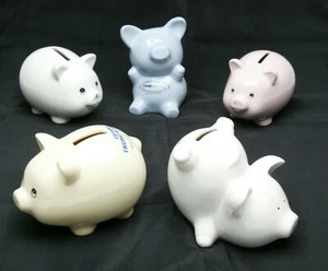 "Five Pigs" Money Boxes For Trump Marina Casino. Casino Does Not Exist Anymore. - Picture 1 of 2