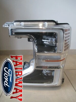 20 thru 22 Super Duty F250 F350 OEM Ford LED Chrome Head Lamp Light LEFT DRIVER - Image 1 of 4