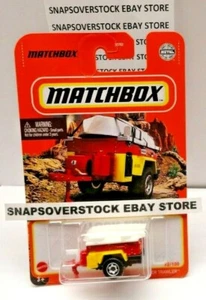 Remolque Matchbox 2021 arrastrero rojo, serie todoterreno MBX, MBX #92, muy buen estado - Imagen 1 de 7