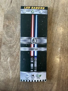 LIGHTSABER CHOPSTICKS UP STAR WARS LED Glowing REUSABLE Sushi Sabers Cool Fun | - Picture 1 of 3