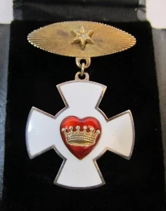 Pin vintage Independent Order of Odd Fellows IOOF dorado plata/diamante - Imagen 1 de 16