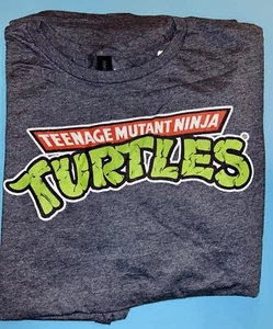 Teenage Mutant Ninja Turtles Classic Retro Logo Short Sleeve Tee-Shirt Size 4XL - Picture 1 of 3