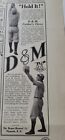 1913 Draper Maynard D&M Baseball Fielder Glove Vintage Sporting Goods Ad