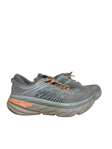 Hoka One One Bondi 7 Running Shoe Sneaker Harbor Mist/Shark Skin Women's Sz 9 - Picture 1 of 7