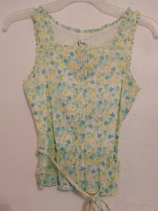 Lilly Pulitzer Girl's Size 14 Ashlyn Sleeveless Feminine Button Front Blouse NWT - Picture 1 of 5