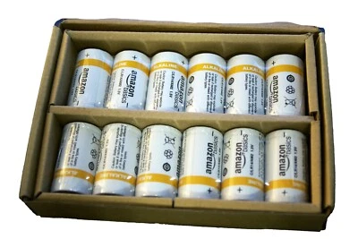 Amazon Basics 12-Pack C Cell Alkaline All-Purpose Batteries, 1.5 Volt BRAND NEW - Image 1 of 3