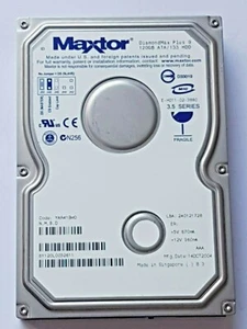 120 GB Ide Maxtor Diamondmax Plus 9 6Y120L0 P-Ata 7200 RPM 2MB 3.5 " Hard Drive - Picture 1 of 1