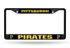 Pittsburgh Pirates Official MLB Black Metal License Plate Frame by Rico 454975