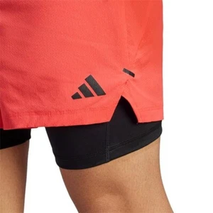 Pantaloncini uomo Adidas Power Workout due in uno taglia UK L nuovi con etichette. - Foto 1 di 6