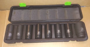 Pittsburgh Pro CR-Mo DEEP SOCKET SET with CASE - Picture 1 of 4
