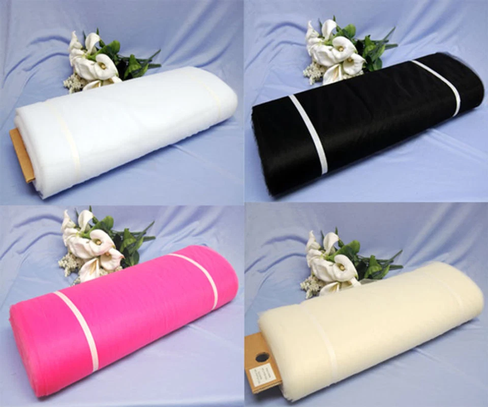 400 yardas 54" tul nupcial decoración boda 26 colores Foto 1 de 1