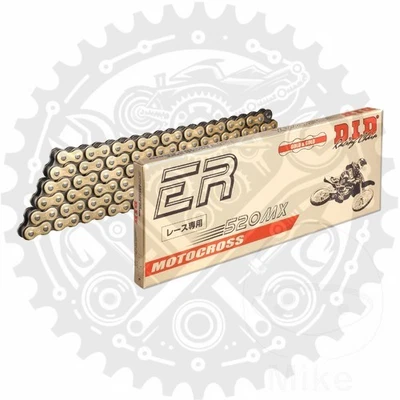 DID Non O-Ring Chain Gold Black 520 MX 110 520/110 For Kawasaki KX 250 F 2009 — 第 1/4 张图片