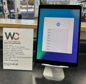 Apple iPad Air (3.ª generación) A2152 64 GB, Wi-Fi, 10,5 pulgadas - Gris espacial - Imagen 1 de 7