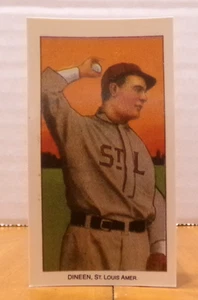 TARJETA DE BÉISBOL TABACO REIMPRESIÓN 1988 SWEET CAPORAL BILL DINEEN ST. LOUIS AMER. - Imagen 1 de 2
