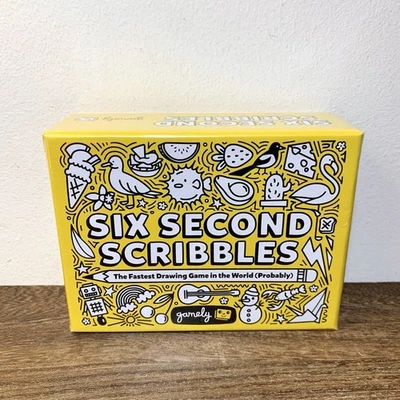 Six Second Scribbles Family Game By Gamely Ltd 2021 New Sealed - Image 1 of 3