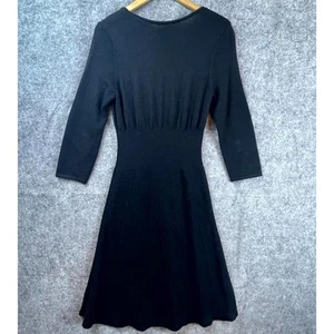 Vintage Kenneth Cole Pulloverkleid Damen Large schwarz Strick klassisch LBD schick - Bild 1 von 6