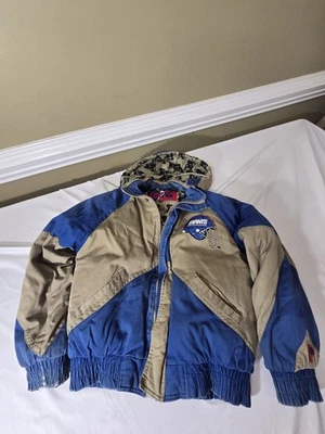 复古纽约巨人队 NFL 职业球员 Daniel Young Puffer 夹克 M 码 Pop 1 — 第 1/4 张图片