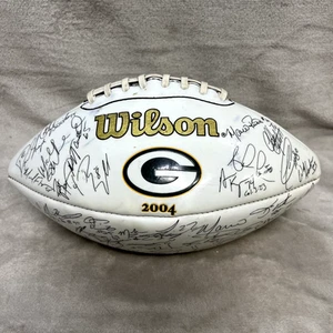 Vtg 2004 Green Bay Packers Laser Copy Team Signed Football Favre Memorabilia - Picture 1 of 11