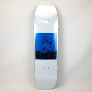 Madness Skateboard Deck 8.5x32.3" White Blue Stressed R7 Resin-7 Mellow Concave - Picture 1 of 9