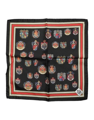 Auténtica bufanda Dolce & Gabbana cuadrada de seda multicolor para hombre foulard Foto 1 de 4
