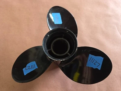 ALUMINIO 11 1/4" X 10P QUICKSILVER NEGRO DIAMANTE HÉLICE, 2064X 10, FLO TORQ P11127 Foto 1 de 4