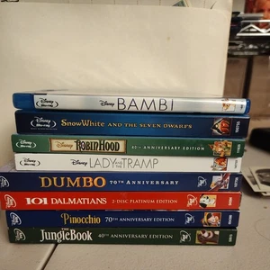 Disney Blu-Ray/DVD Lot - Classic Collection  - 8 Movie collection - Picture 1 of 9