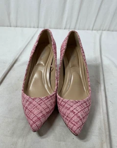 Charles by Charles David Women's Flamingo Pink Tweed "Angelica" Heel - Size 8 - Picture 1 of 9