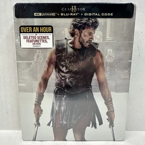 Gladiator 2 Steelbook (4K+Blu-ray) w/PROTECTIVE SLEEVE-NEW (Sealed) - Imagen 1 de 2