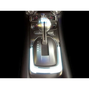 Plaque de levier de vitesse pour Chevrolet Camaro automatique 2010-2015 avec grappe de jauge [brossé] - Photo 1 sur 5