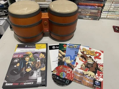 Nintendo Gamecube Donkey Kong DK Bongos Con Juego Donkey Konga 2 MANUAL DE JUEGO Foto 1 de 4