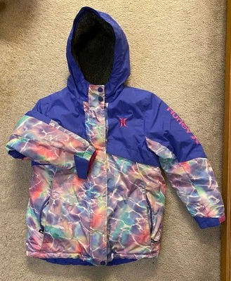 Hurley Sz L Youth Winter Heavy Ski/Snow Coat Water Resistant Purple/Blue-Phantom - Image 1 of 4