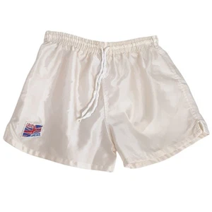 Vintage 80s Union Jacks Satin Basketball Shorts Boys M Soccer Boxer Short - Picture 1 of 9