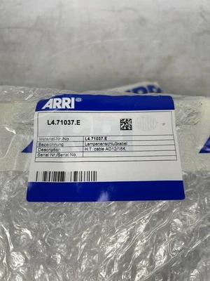 ARRI Daylight 18/12 HMI Replacement Part – AD 18/12 – H.T. cable L4.71037.E - Image 1 of 4