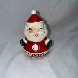 Vintage 1960 Holt Howard Japan Ceramic Winking Santa Nutmeg Spice Shaker - Picture 1 of 11