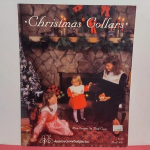 Christmas Collars Jeanette Crews Cross Stitch Pattern Book #65 ~ 1987 Copy - Picture 1 of 5