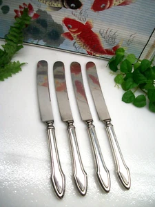 4  Antique Alvin Silver  MOLLY STARK  Silverplate   9 3/8"  Dinner Knives   1916 - Picture 1 of 3